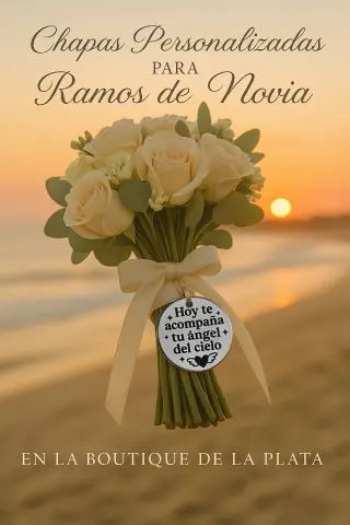 Chapa para ramo de novia